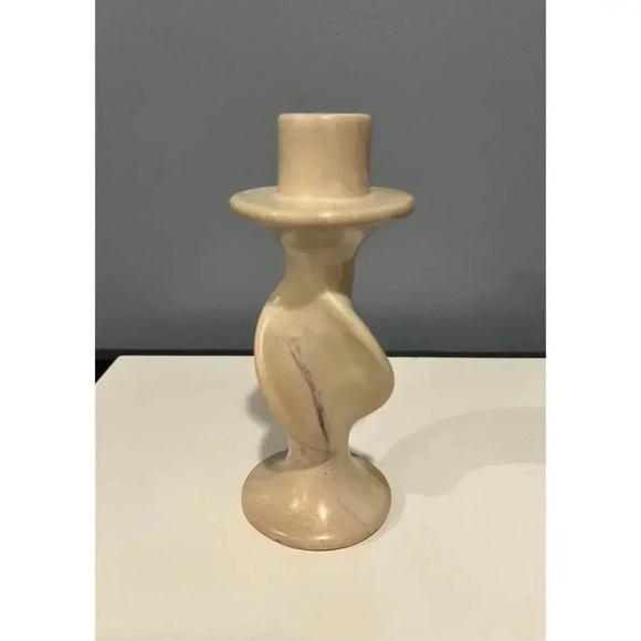 Marble Swirl Taper Candleholder - Picture 1 of 7